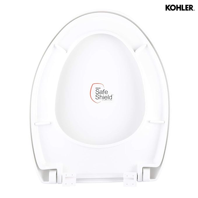 Kohler Patio/Atila 10614IN-0 Quiet-Close Plastic Toilet Seat And Cover (White)