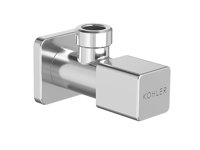 Kohler Complementary 80158IN-9-CP Brass Angle Valve for Bathroom & Kitchen | Chrome Finish