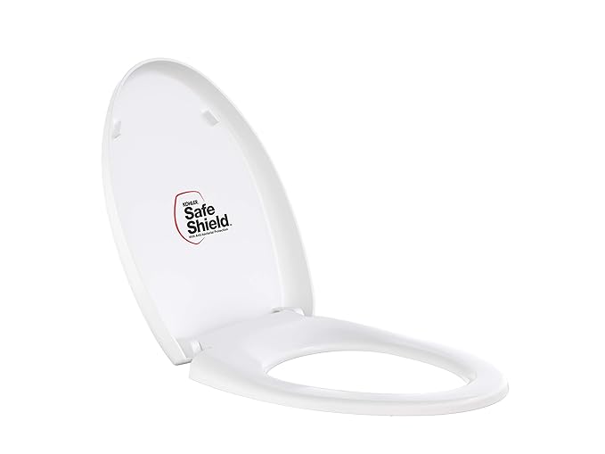 Kohler Patio/Atila 10614IN-0 Quiet-Close Plastic Toilet Seat And Cover (White)