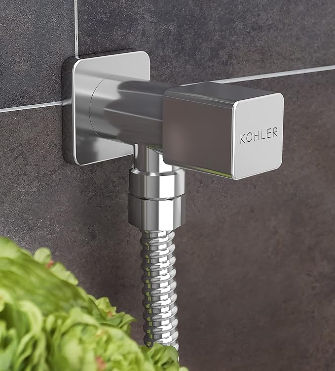 Kohler Complementary 80158IN-9-CP Brass Angle Valve for Bathroom & Kitchen | Chrome Finish