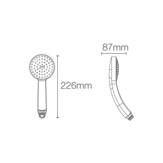 Kohler 16359IN-A-CP ABS Hand Shower, Single-Function (with Shower Hose), Silver, Chrome Finish